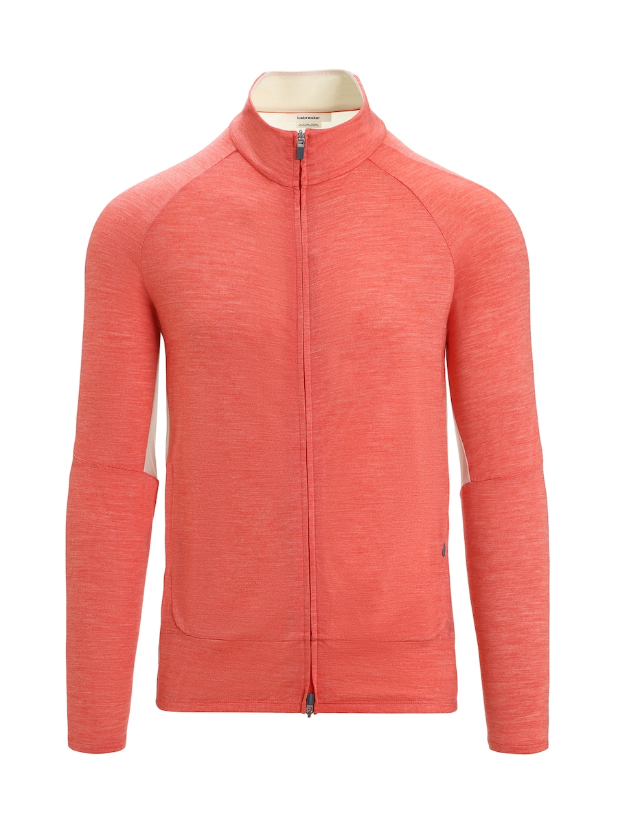 

Спортивная толстовка с капюшоном на молнии ICEBREAKER ZoneKnit, красный