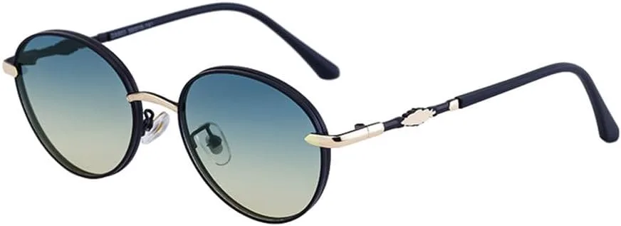 

Женские солнцезащитные очки LVTFCO в стиле ретро, ​​овальной формы, стимпанк, металлическая оправа, модный дизайн для уличных фотосессий, градиентная оправа, 7