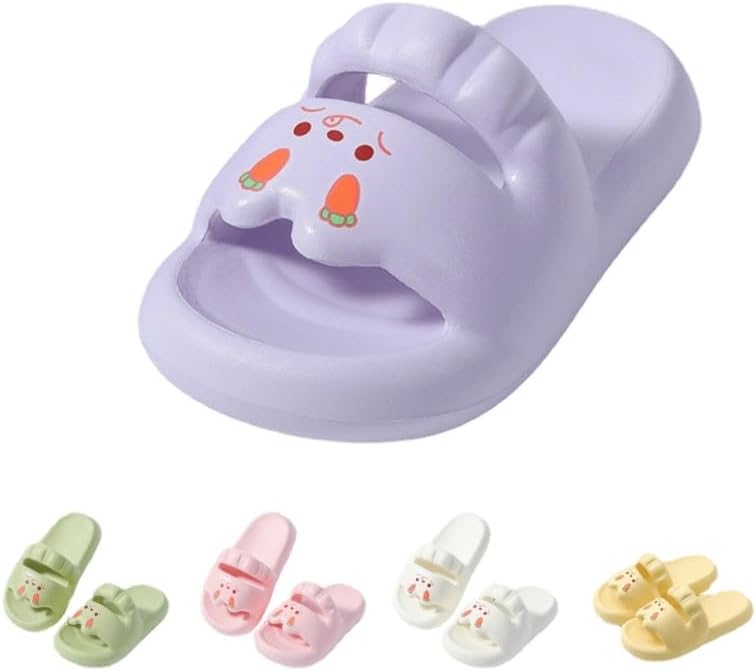 

Милые тапочки ALBIVA с кроликом для женщин, противоскользящие, для дома и улицы, для ванной, кавайные подарки для женщин и мужчин, фиолетовый