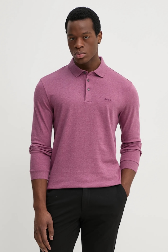 

Хлопковая водолазка Boss, розовый