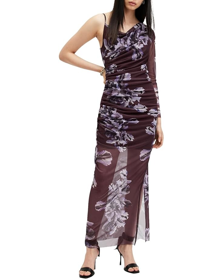 

Платье AllSaints Eris Dress, цвет Monica Oxblood Red