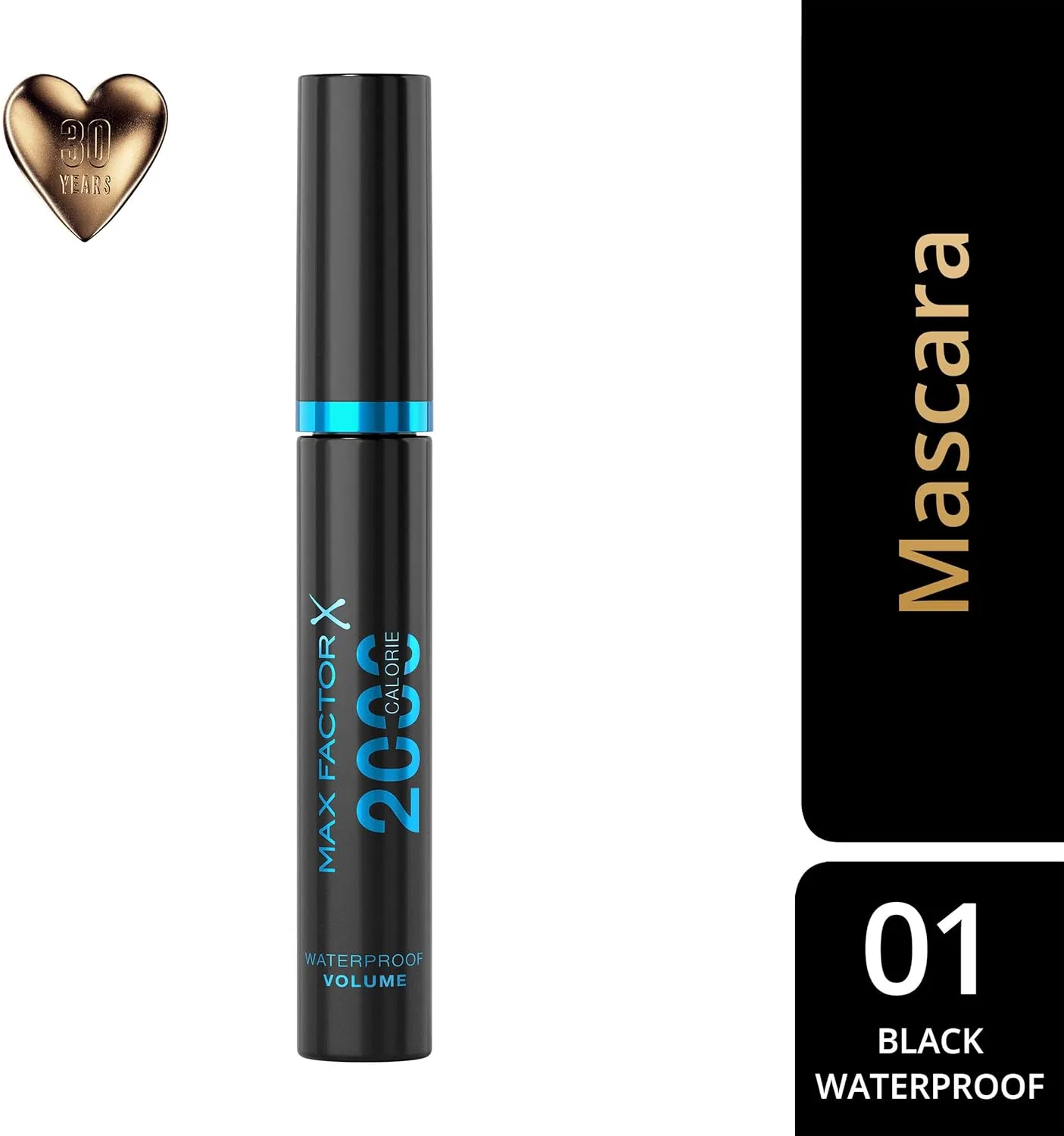 Тушь для ресниц водостойкая Max Factor 2000 Calorie Rich Black 9 мл — фото 2