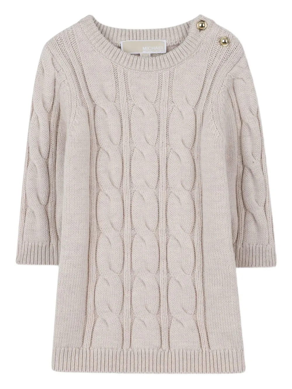 

Платье фактурной вязки Michael Kors Kids, нейтральный