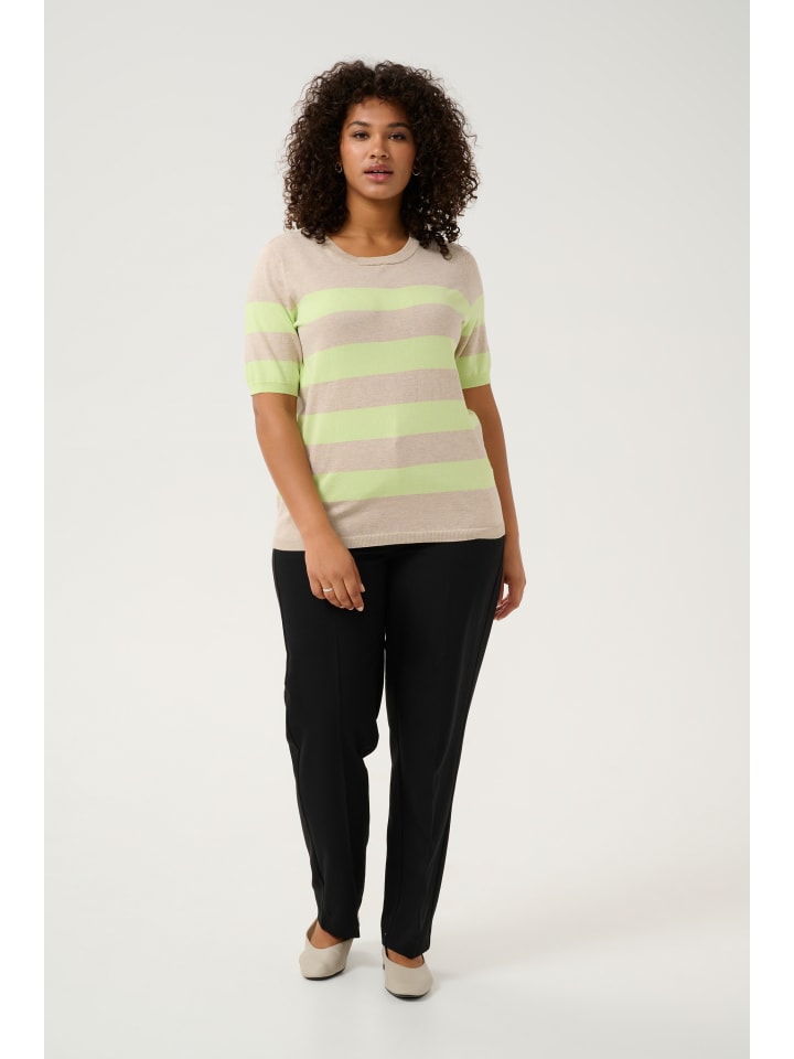 

Свитер стандартной вязки KClizzy в цвете лето/перо с яркой полоской. KAFFE curve