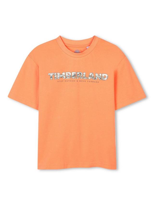

Детская футболка с логотипом Timberland, Nectarine