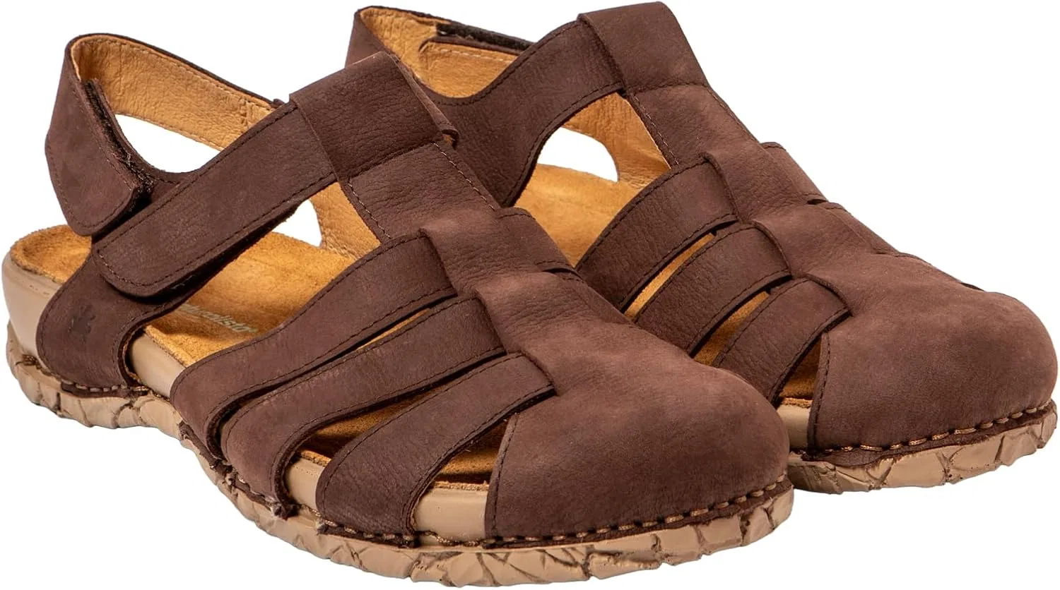 Сандалии El Naturalista Unisex N5862 Tabernas на плоской подошве, Brown — фото 2