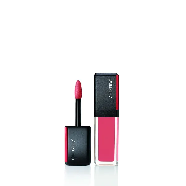 

Жидкая помада с блестящим эффектом Lacquerink Lipshine Shiseido, цвет electro peach