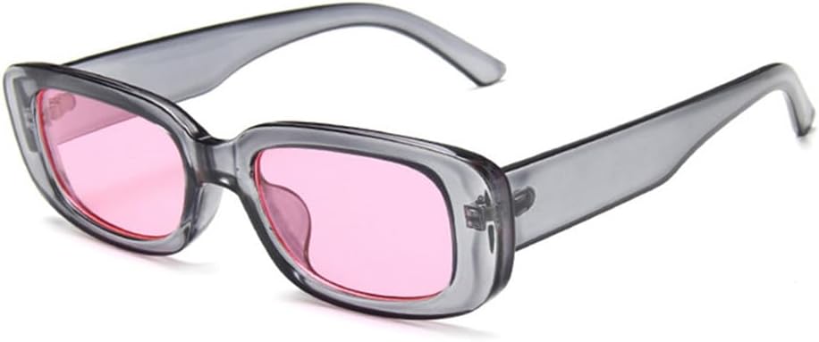 

Панковские солнцезащитные очки конфетных цветов для женщин и мужчин с защитой от УФ-излучения UV400 для занятий спортом на открытом воздухе, бега и езды на велосипеде generic, Grey Pink