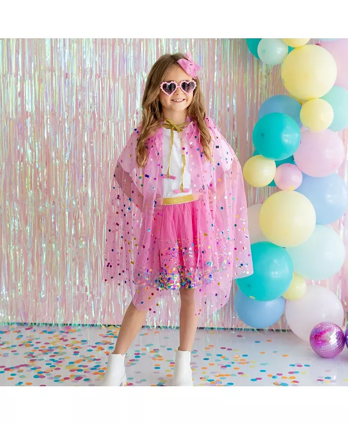 Юбка-пачка Raspberry Confetti для девочек Little and Big Girls Sweet Wink, розовый — фото 2