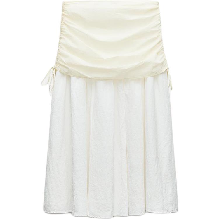 

Повседневная длинная юбка женская белая ZARA