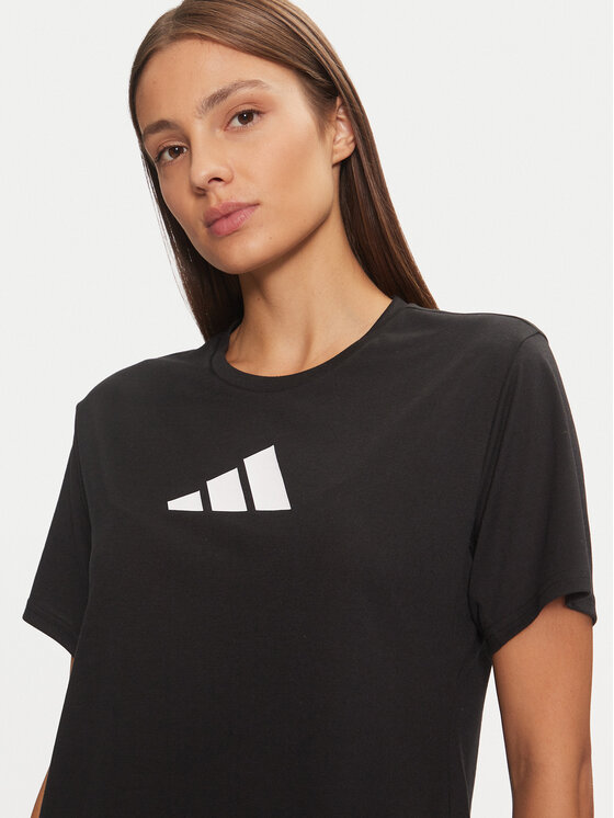 Техническая футболка regular fit Train Essentials Big Logo JG8614 Adidas, черный — фото 4
