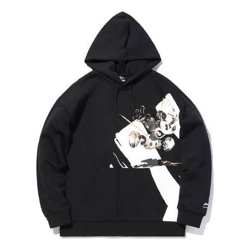 

Толстовка x disney свободная повседневная толстовка с капюшоном Li-Ning, черный