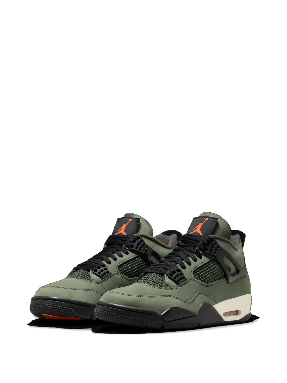 Кроссовки X UNDEFEATED 4 Retro Jordan, зеленый — фото 2