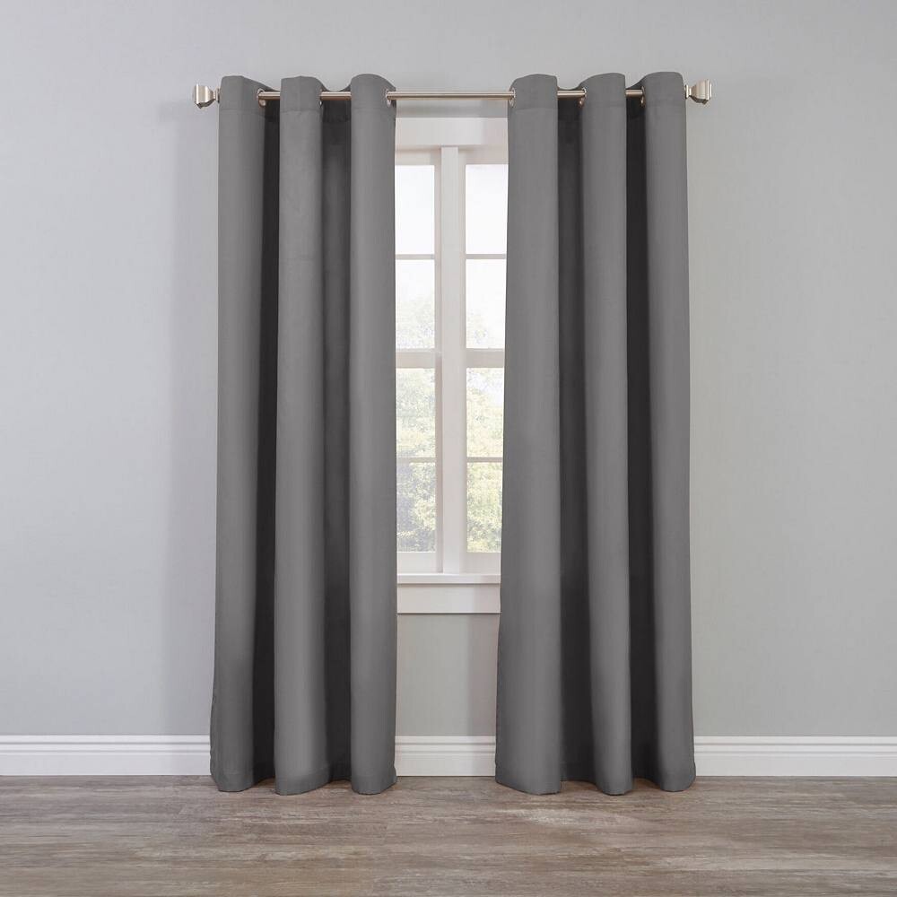 

BrylaneHome BH Studio Панель с втулками из микрофибры, цвет Dark Gray