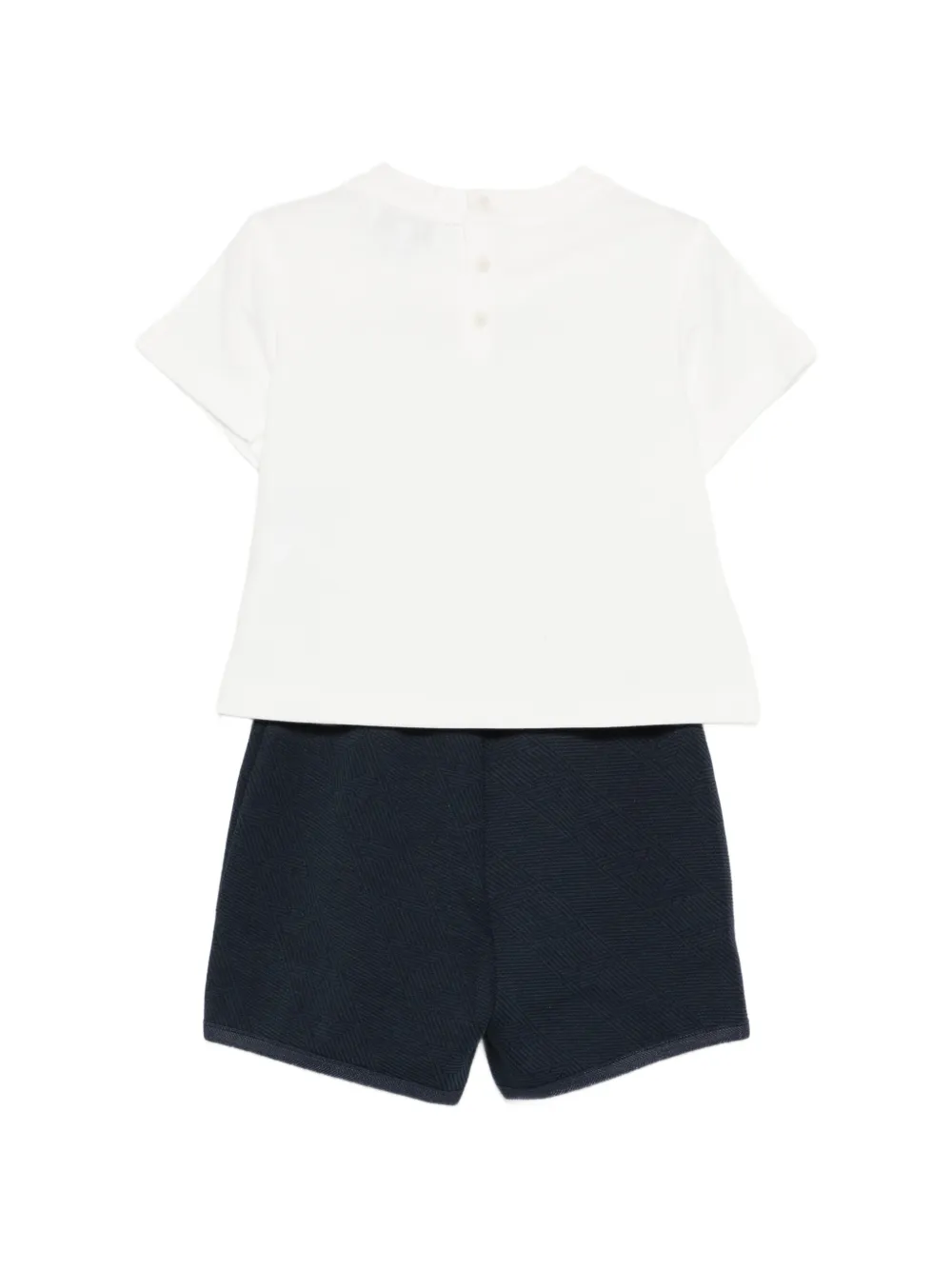 Комплект боди с аппликацией Emporio Armani Kids, белый — фото 2