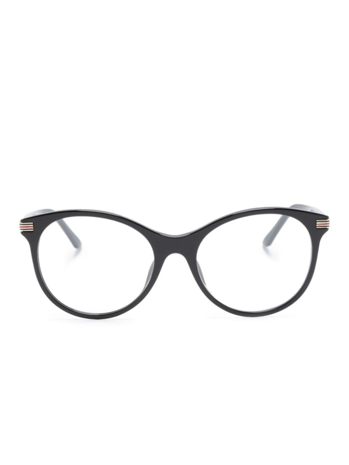 

Gucci Eyewear butterfly-frame clear glasses, черный