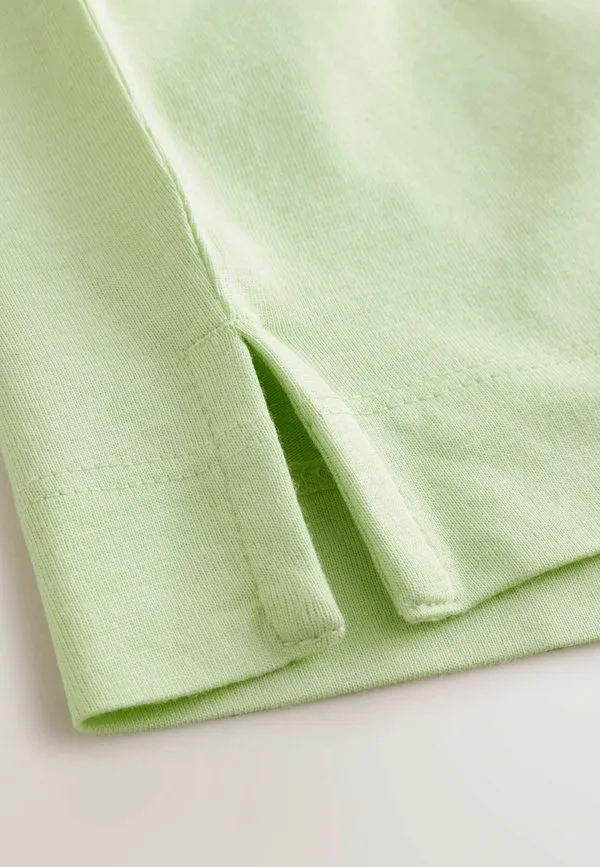 Свободная футболка с v-образным вырезом в базовом стиле Next, Lime Green — фото 2
