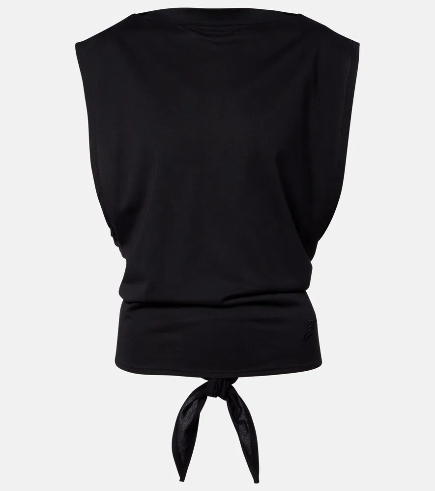 Марсель Муассон топ Jacquemus, черный