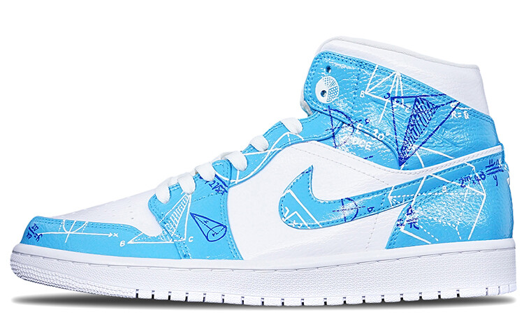 

Кроссовки Air Jordan 1 Vintage Basketball Shoes Men Mid-Top Carolina Blue