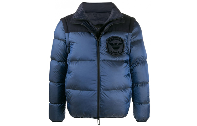 

EMPORIO ARMANI Мужская пуховая куртка небесно-голубого цвета, Sky Blue