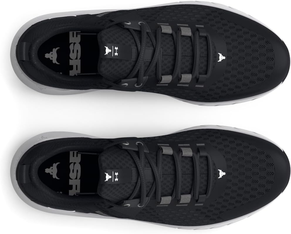 Under Armour мужские кроссовки Project Rock Blood Sweat Respect 4, (001) Black/Castlerock/White — фото 4