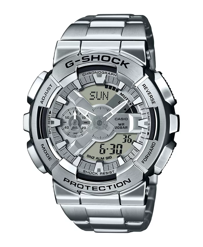 

Мужские кварцевые часы со стальным серебристым корпусом, 48.8 мм G-Shock