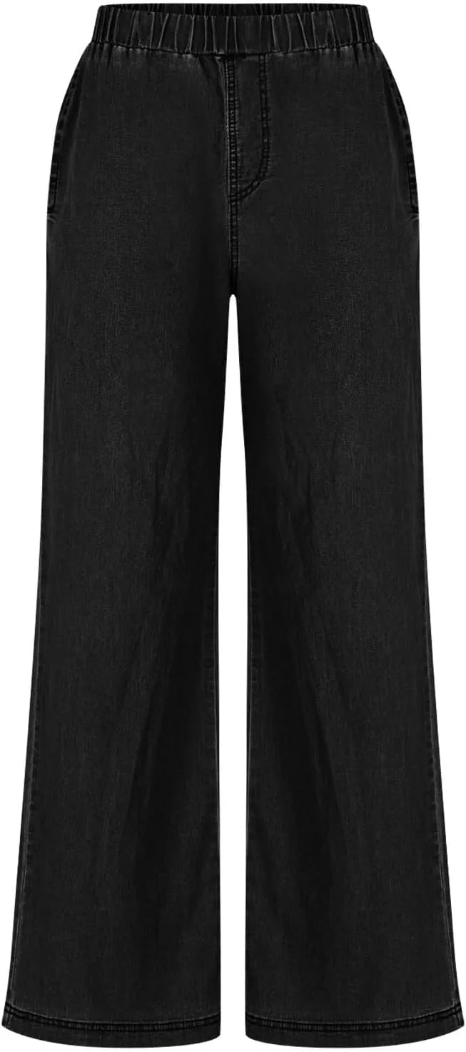 

Женские джинсы sweatpant mid rise с эластичным поясом и карманами