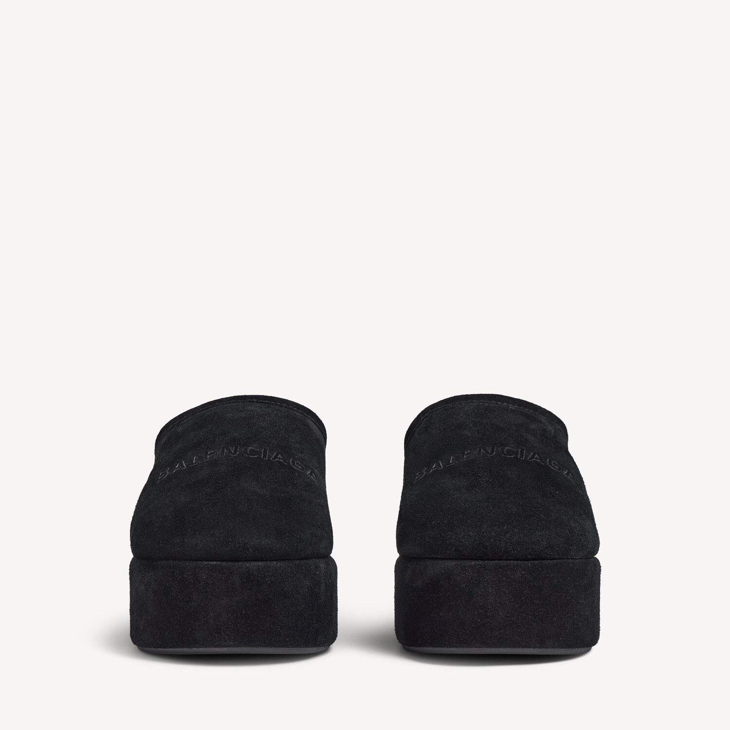 Женские сабо alaska soft на платформе, черные BALENCIAGA, черный — фото 3
