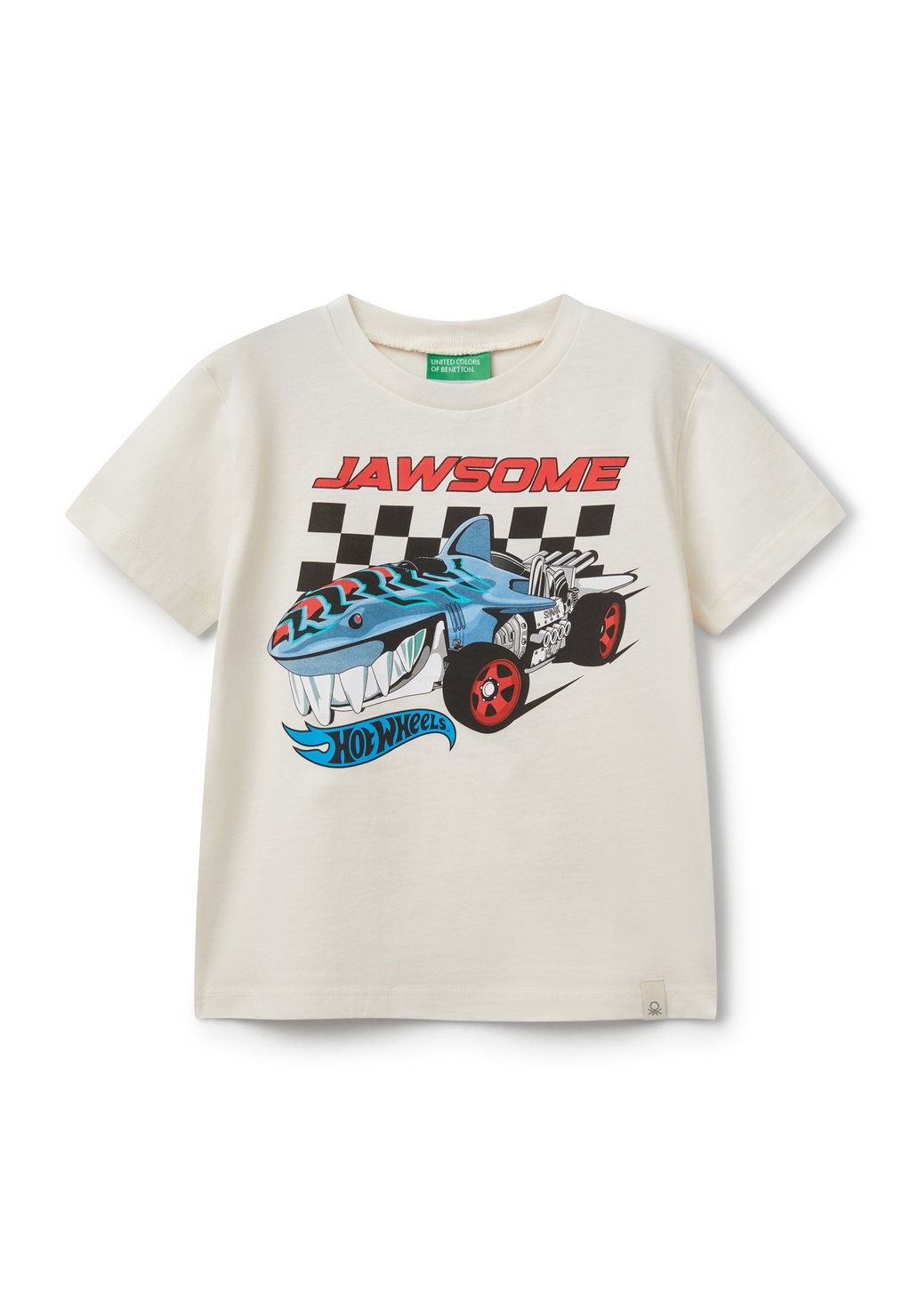 

Футболка с принтом HOT WHEELS United Colors of Benetton, белый