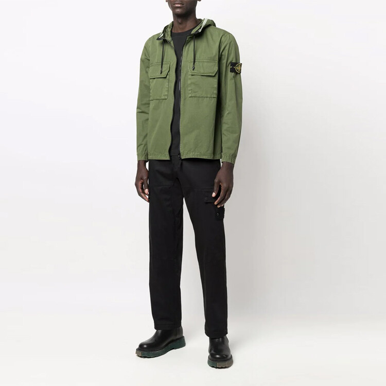 Куртка мужская зеленая Stone Island, зеленый — фото 2