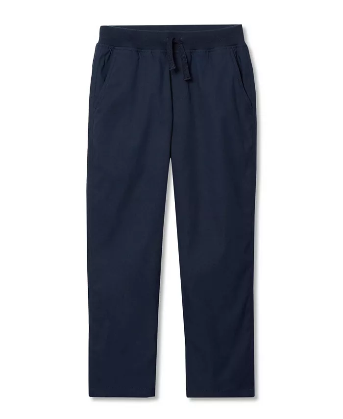 

Брюки-накидки Iron Knee Stretch Jersey с подкладкой для мальчиков Lands' End, синий