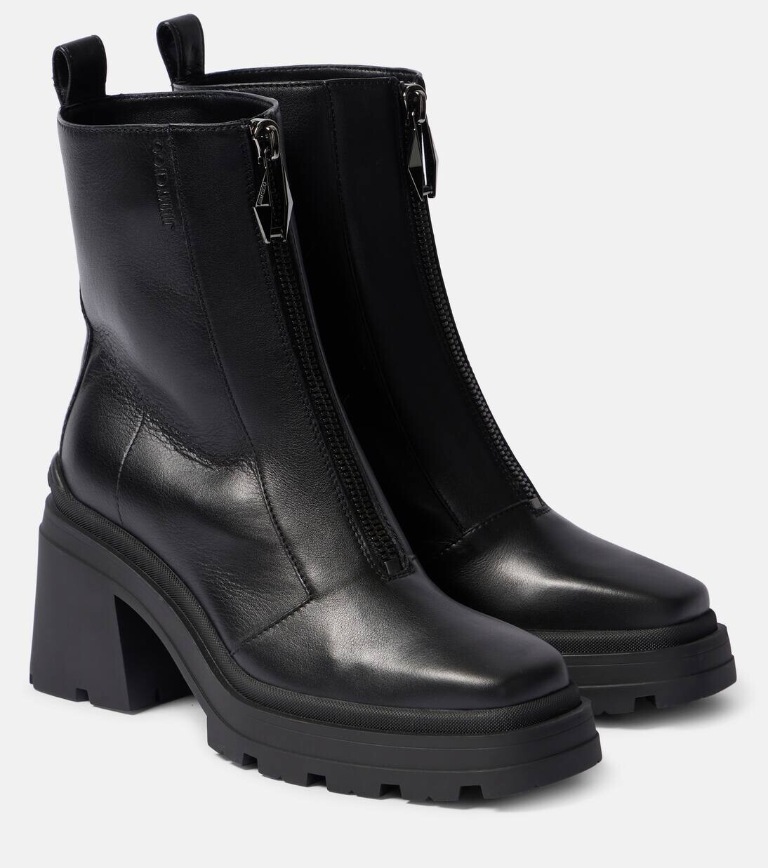 Ботильоны Eugenie 80 из кожи Jimmy Choo, черный