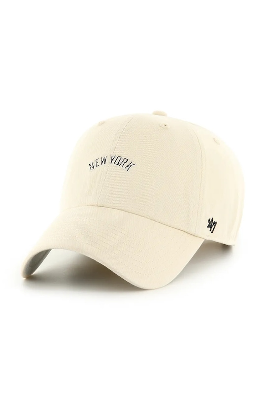 

Бейсболка с козырьком хлопковая MLB New York Yankees 47 Brand, бежевый