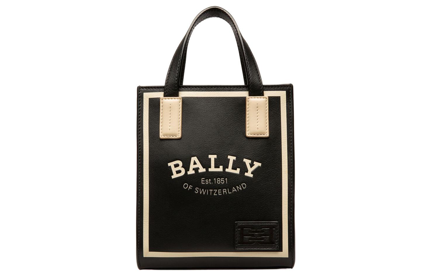 

Crystalia Сумка-тоут из телячьей кожи Мини Женская Чёрная BALLY