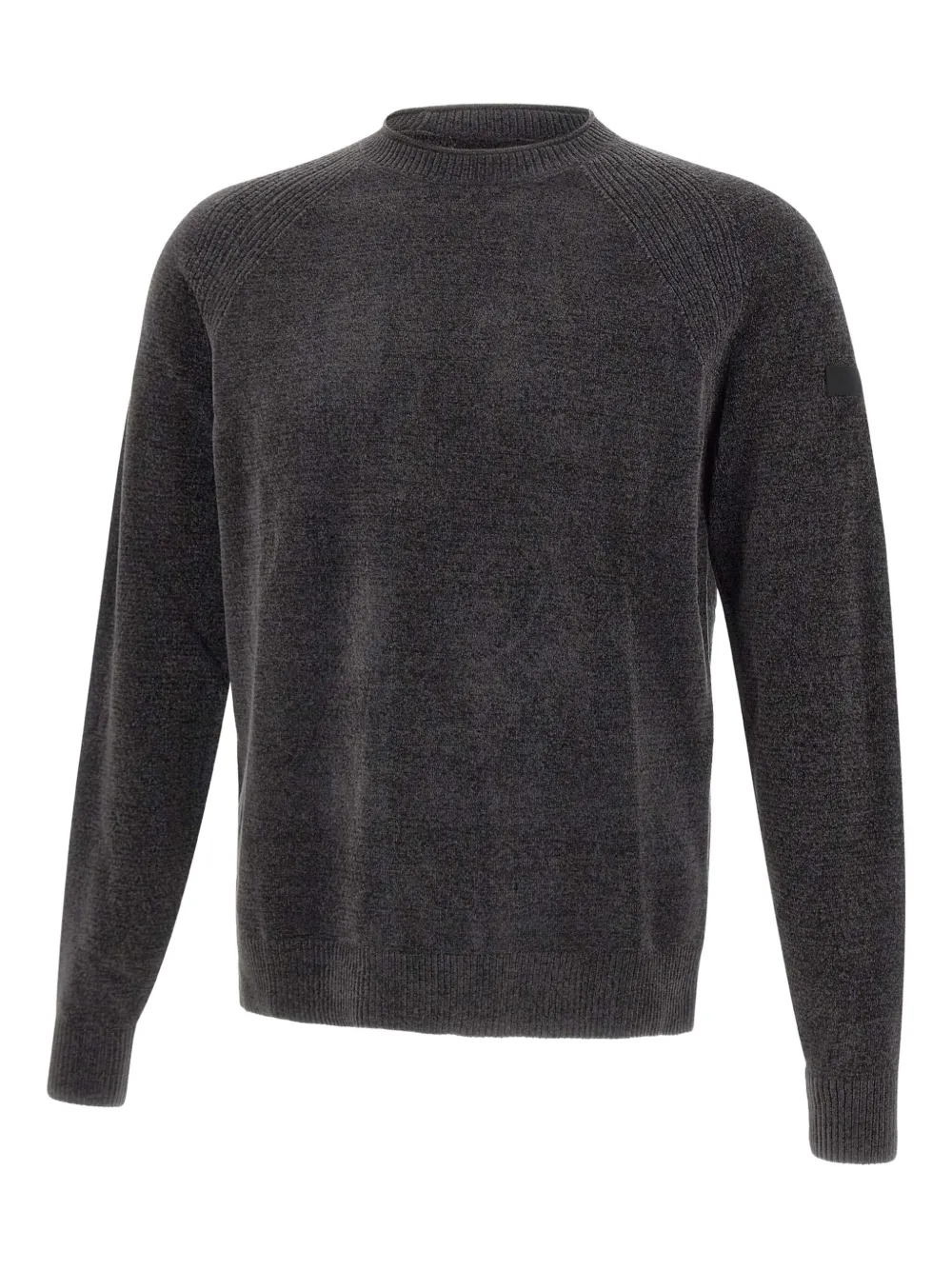 

Свитер с круглым вырезом в рубчик Rrd, серый