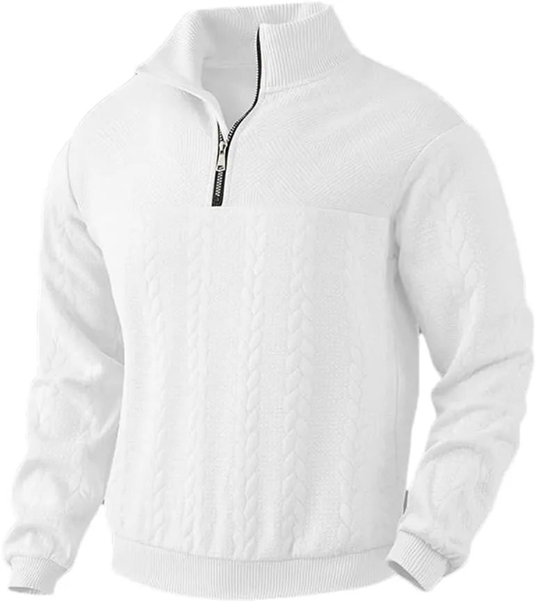 

Зимний мужской свитер с воротником-стойкой на молнии Dcvmvmn