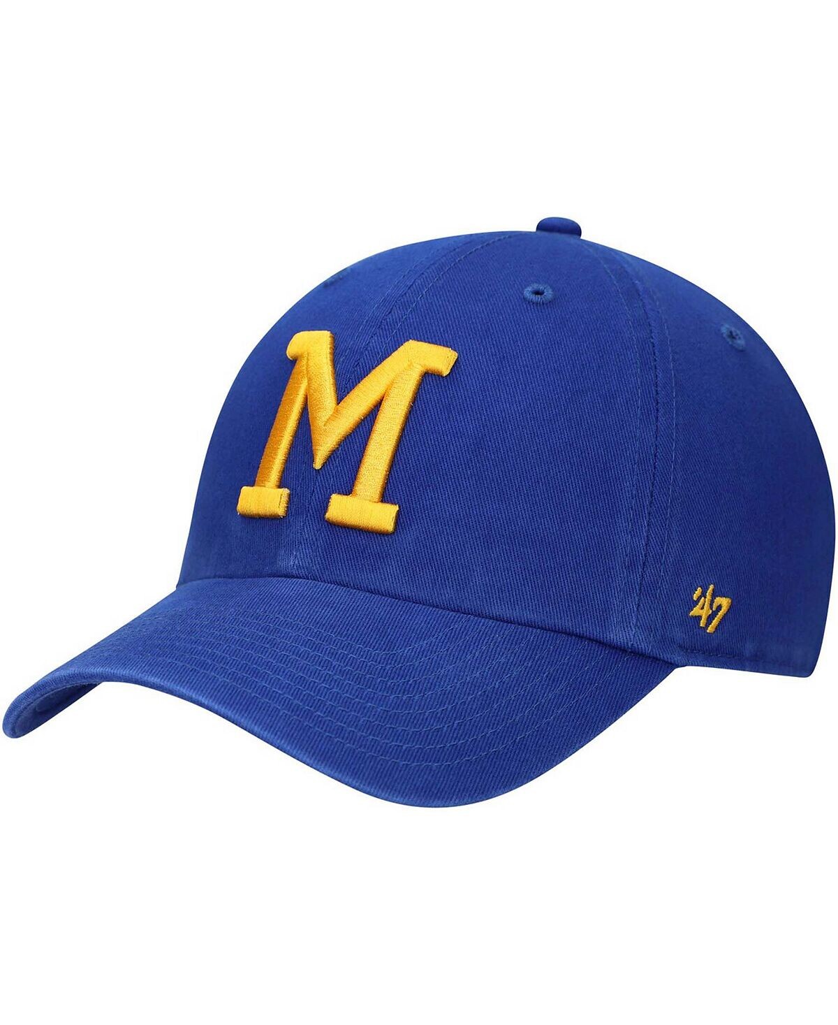 

Мужская регулируемая шляпа с логотипом Royal Milwaukee Brewers 1970 Cooperstown Collection '47 Brand