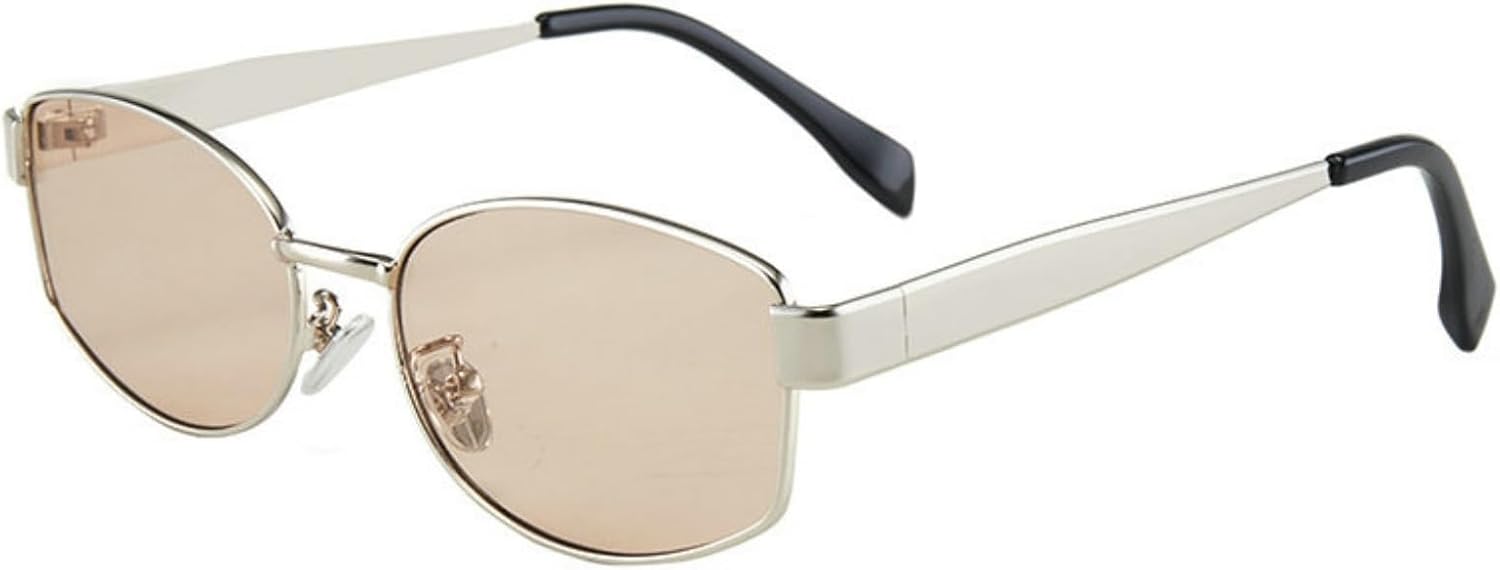 

Солнцезащитные очки Willochra Trendy Square Metal frame для женщин и мужчин, ретро-очки с многоугольными линзами, роскошные классические черные очки с защитой от УФ-излучения UV400, C4