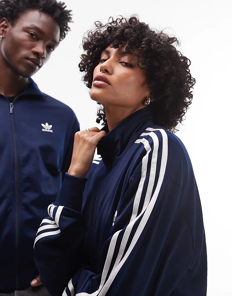 Спортивный топ adidas Originals Firebird темно-синего цвета — фото 3
