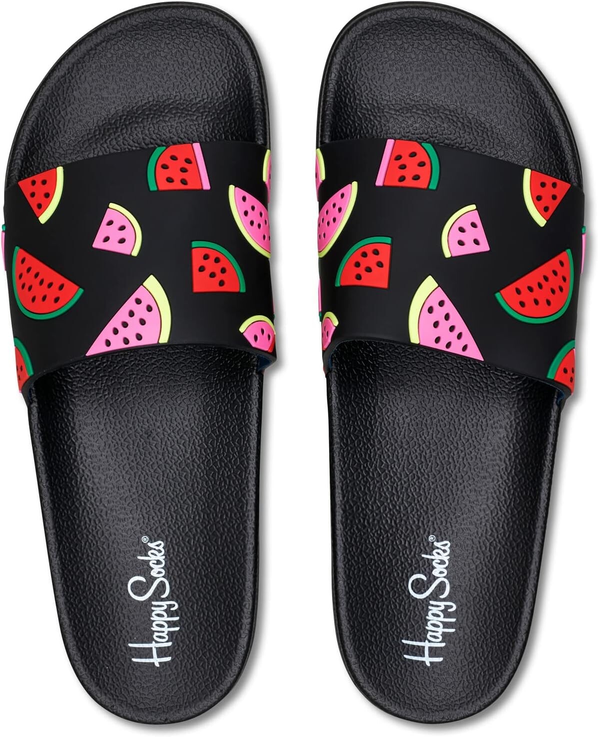 

Сандалии Happy Socks Pool Slider Watermelon, цвет Black Combo