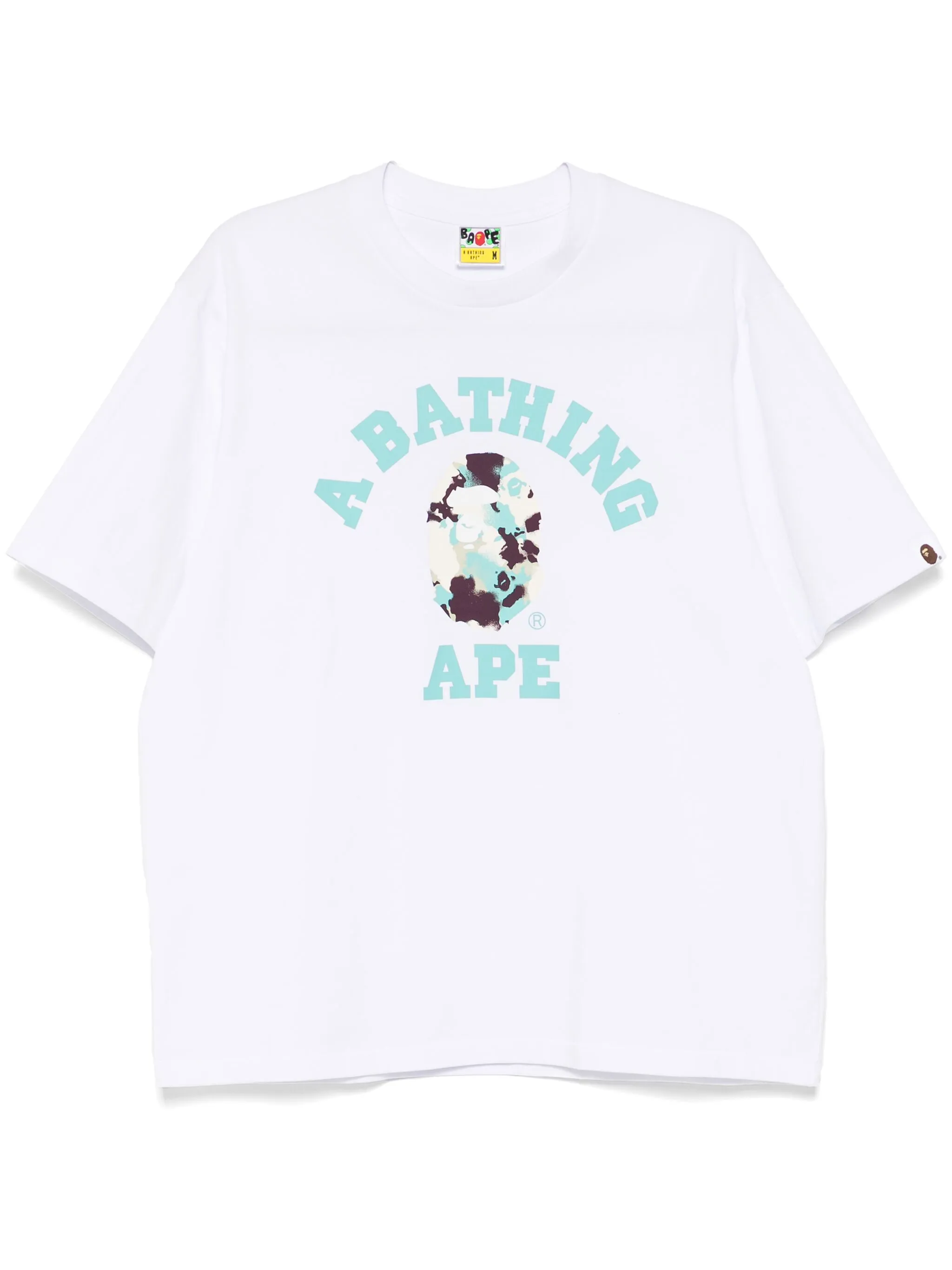 

Футболка с принтом A Bathing Ape, белый