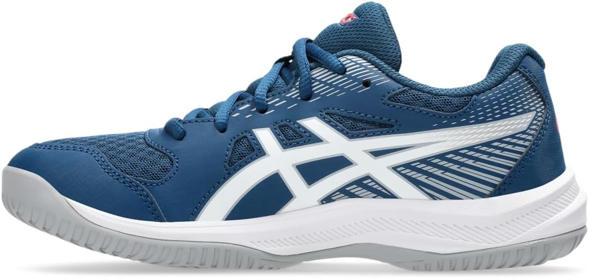 Кроссовки ASICS Unisex-Child Upcourt 6 GS, белый/синий — фото 4
