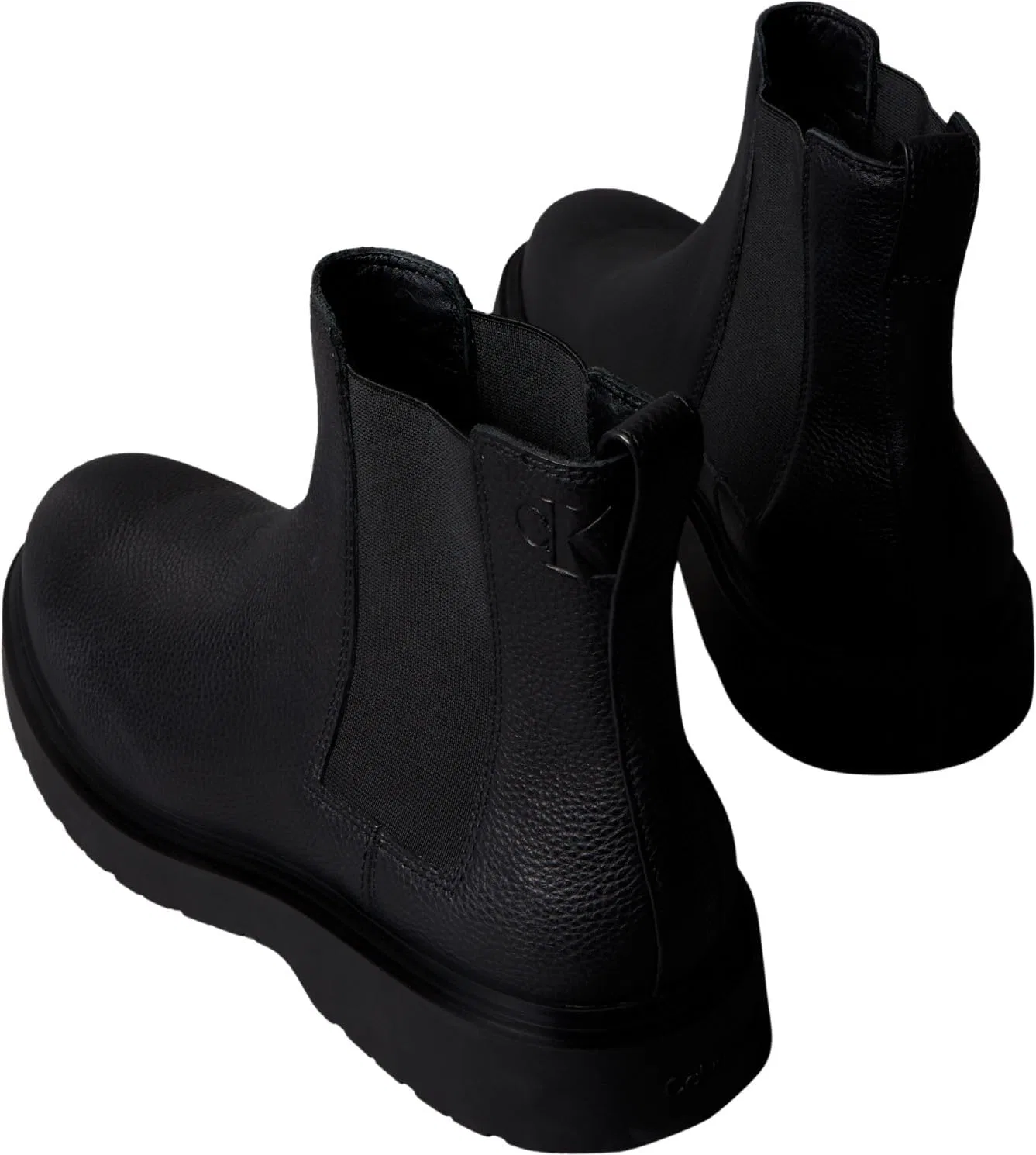 Мужские ботинки Calvin Klein Combat ESS Chelsea LTH Ym0ym01374 средней высоты, Black Triple Black — фото 2