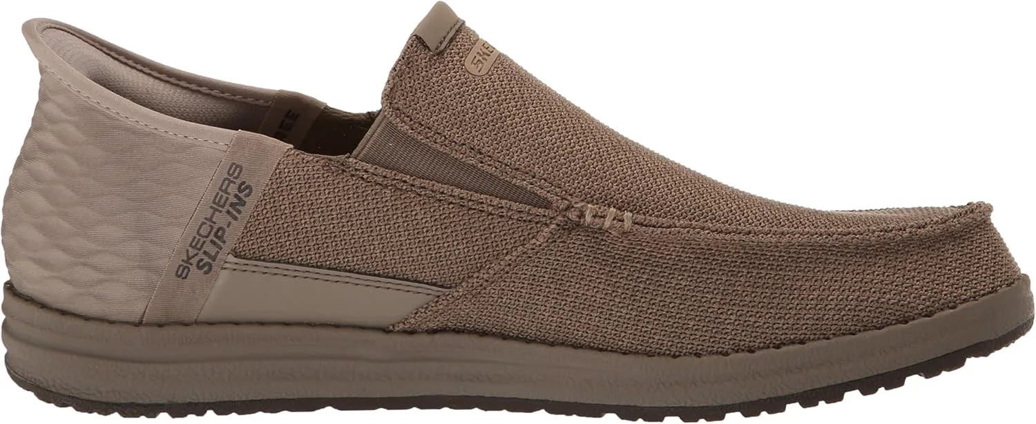 Мужские кеды Skechers Streetwear Melson - Bentin Moc Toe Casual Slip-Ins — фото 4