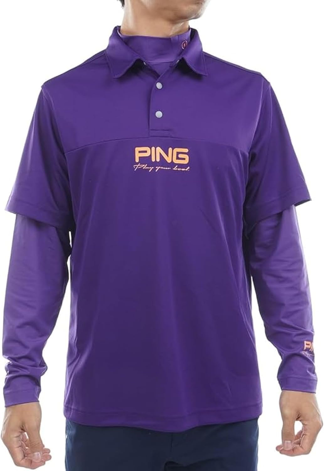 

Мужской многослойный комплект Pin Apparel 621-5260801 (рубашка с высоким воротником, рубашка-поло) / для гольфа Ping, фиолетовый