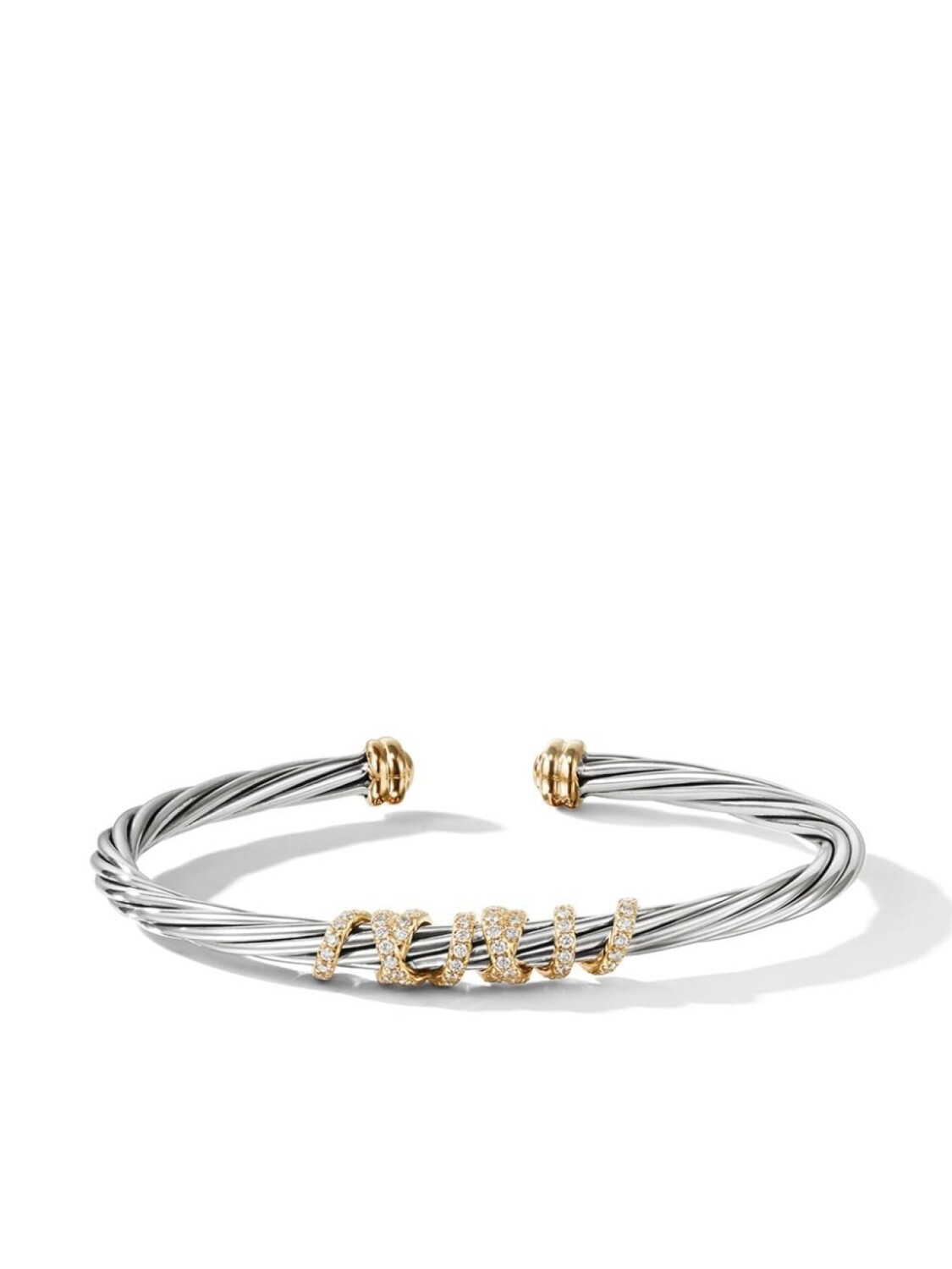 

Браслет Helena Center Station из желтого золота и серебра David Yurman, серебряный