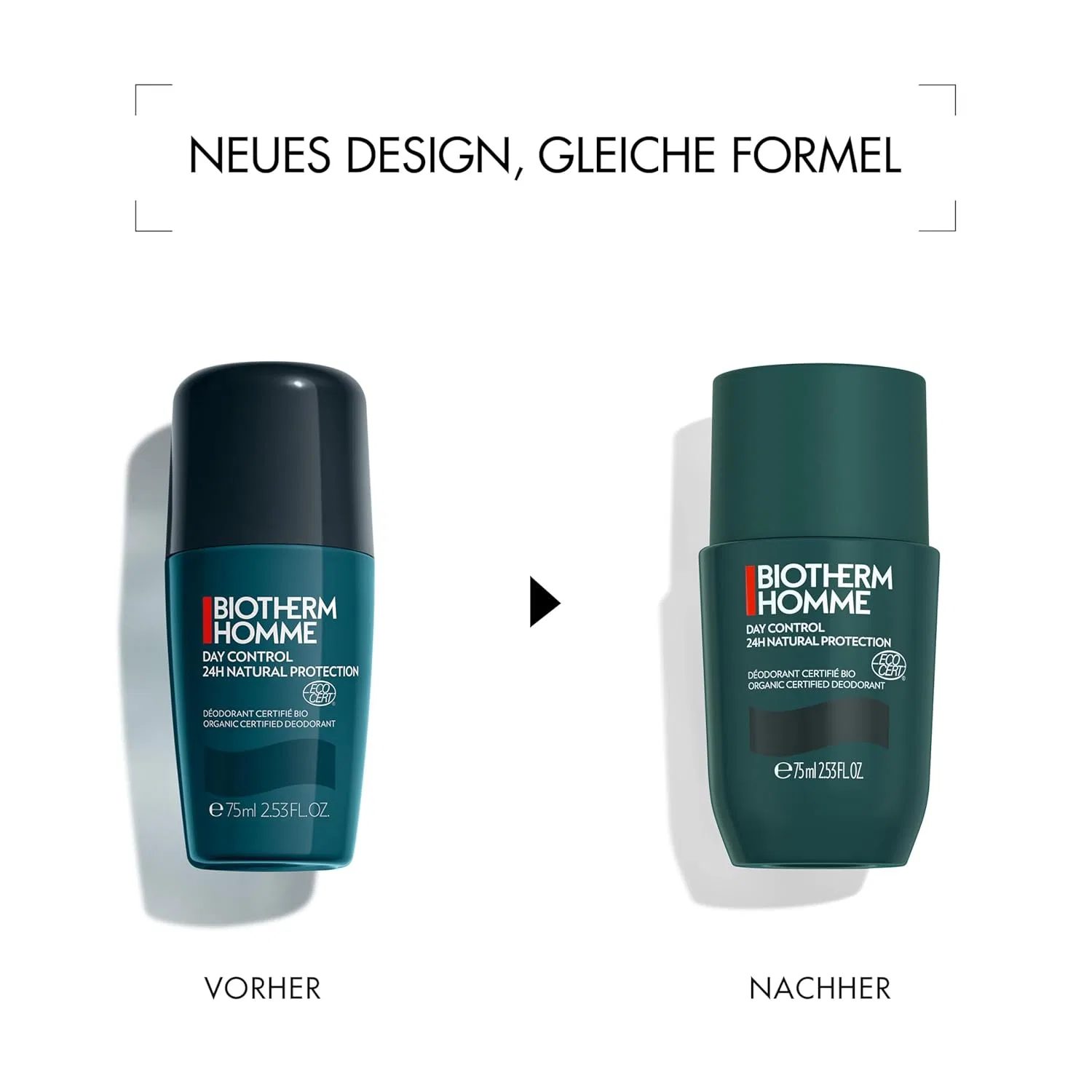 Мужской дезодорант-ролик Biotherm Homme Day Control 24H Ecocert 75 мл Biotherm — фото 3