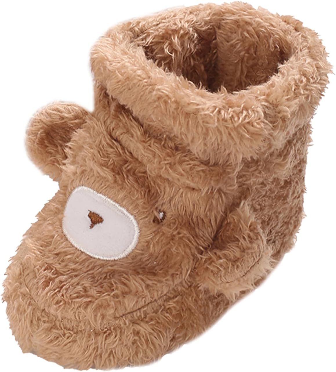 

Детские ботиночки для девочек и мальчиков на зиму, мягкая подошва, флисовая обувь с теплой подкладкой, милые ботинки, противоскользящие, для щиколотки, 0-18 месяцев Adigau, Brown