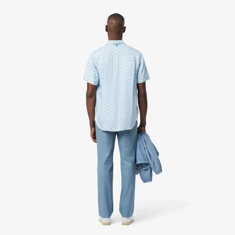 Мужские чиносы регулярного кроя синие от Lacoste — фото 3