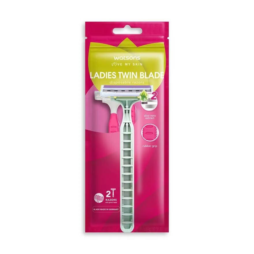 

Watsons Женские одноразовые бритвы с двумя лезвиями, 2 шт